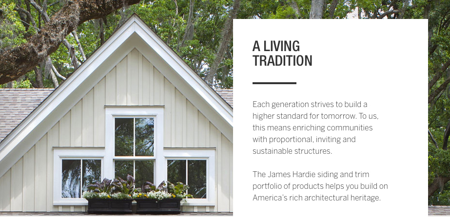 James Hardie materials stability for years to come