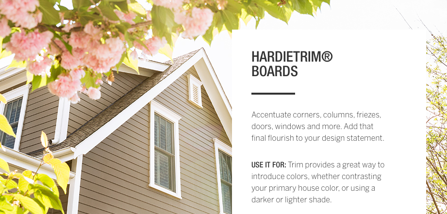 HardiTrim Boards for fascia window and trim