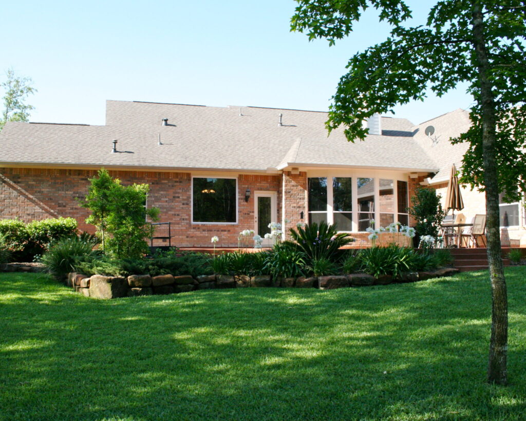 High-performance windows and siding installed on a Houston home built to withstand extreme weather and long-term wear